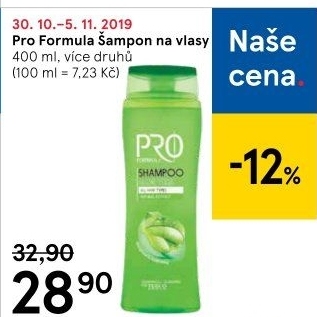 Šampon Pro Formula Tesco