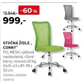 Otočná židle Conny