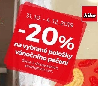 -20% na vybrané položky vánočního pečení