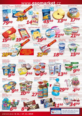akční leták ESO MARKET 6.11.2019-17.11.2019