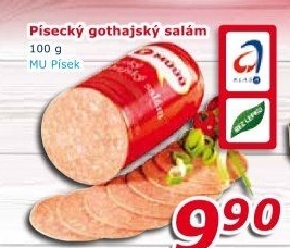 Salám Gothaj Maso uzeniny Písek