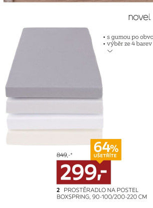 PROSTĚRADLO NA BOXSPRING