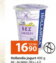 Bílý jogurt bez laktózy Hollandia