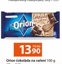 Čokoláda na vaření Orion