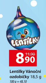 Čokoládová vánoční koule s lentilkami Orion