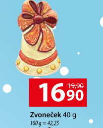 Čokoládové figurky vánoční