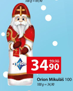 Čokoládový Mikuláš Orion