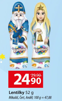 Čokoládový Mikuláš s lentilkami Orion