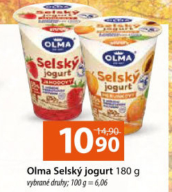 Jogurt selský ochucený Olma
