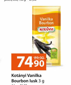 Lusk vanilka Bourbon Kotányi