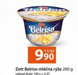 Mléčná rýže Belriso Zott
