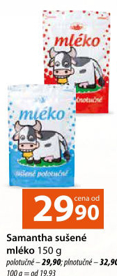 Mléko sušené Samantha