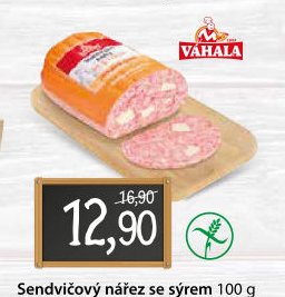 Nářez sendvičový se sýrem Váhala