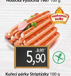 Párky kuřecí striptýzky Vodňanské kuře