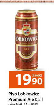 Pivo speciální polotmavé Ale Premium Lobkowicz