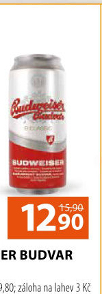 Pivo světlé výčepní B: Classic Budweiser Budvar