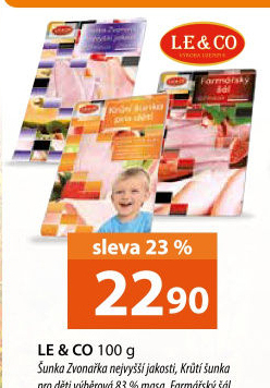 Šunka Zvonařka nejvyšší jakosti LE&amp