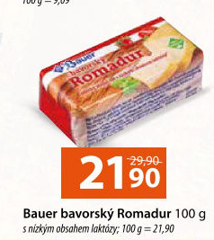 Sýr bavorský Romadurse sníženým obsahem laktózy Bauer
