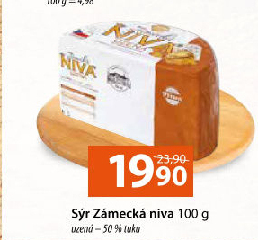Sýr Niva Zámecká uzená 50%
