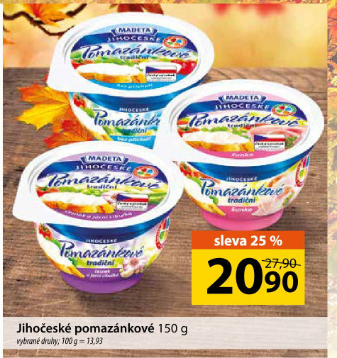 Tradiční pomazánkové Jihočeské Madeta