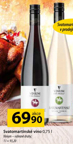 Vína Vinium Velké Pavlovice - svatomartinské