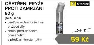 Ošetření pryže proti zamrzání Starline