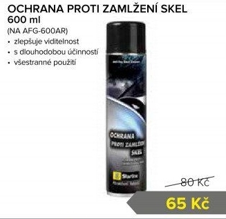 Přípravek proti zamlžení skel Starline