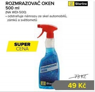 Rozmrazovač skel Starline
