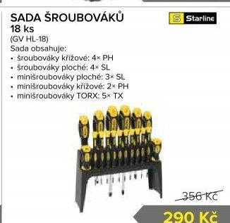 Sada šroubováků Starline