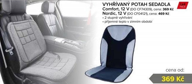 Vyhřívaný potah do auta Carface