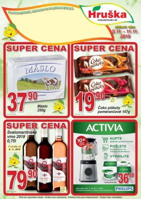 akční leták Hruška 5.11.2019-11.11.2019