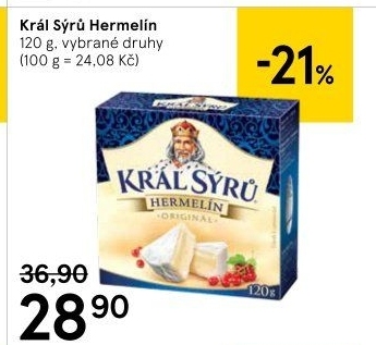 Sýr Hermelín Král sýrů