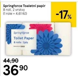 Toaletní papír 2vrstvý Springforce