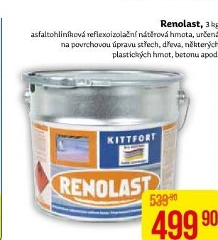 Asfaltohliníkový izolační nátěr Renolast Kittfort