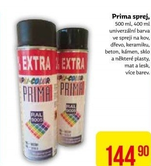 Barvy ve spreji Prima