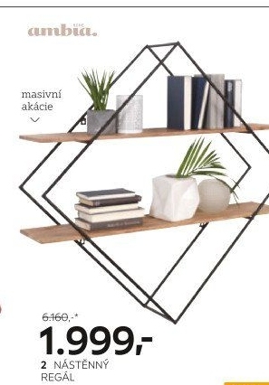 Nástěnný regál Ambia Home