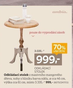 ODKLÁDACÍ STOLEK