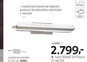 LED NÁSTĚNNÉ SVÍTIDLO