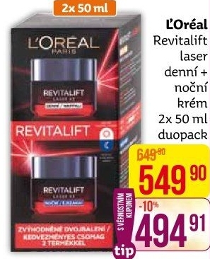 Balení krém denní a noční Revitalift Laser X3 L'