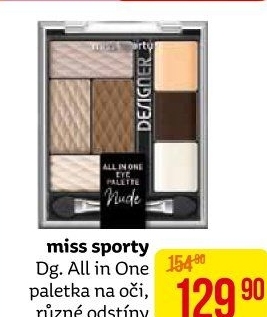 Paletka očních stínů Designer All in One Miss Sporty