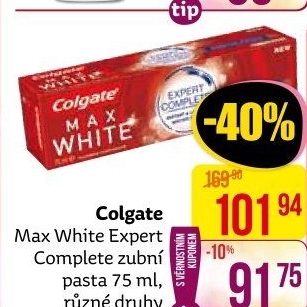 Pasta na zuby Max White Expert Complete Colgate
