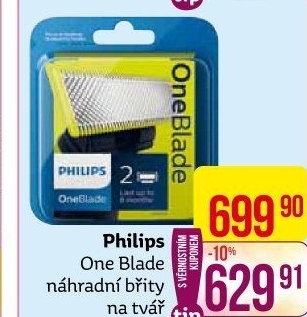 Philips OneBlade - náhradní hlavice na tvář