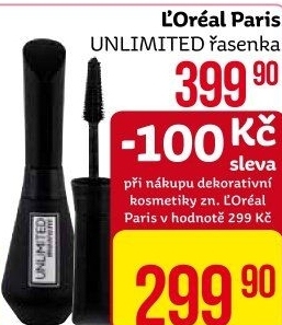 Řasenka Unlimited Mascara L'