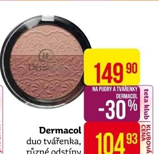 Tvářenka s reliéfem krajky Duo Blusher Dermacol