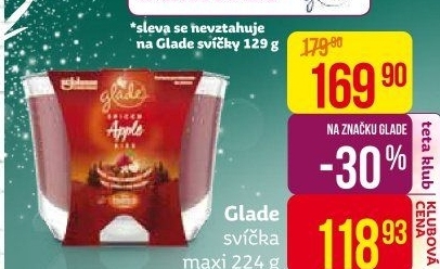 Vonná svíčka Glade by Brise