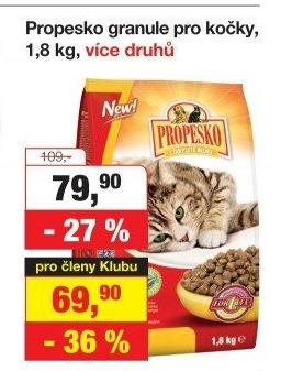 Granule pro kočky Propesko