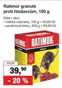 Granule proti hlodavcům Ratimor