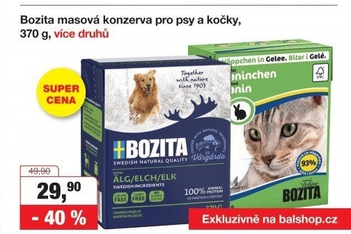 Konzerva pro psy Bozita