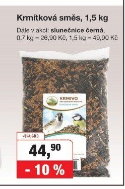 Krmivo pro ptáky slunečnice černá Proxim