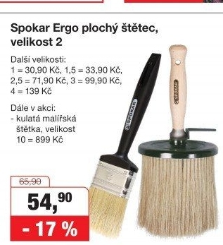 Kulatá malířská štětka Spokar